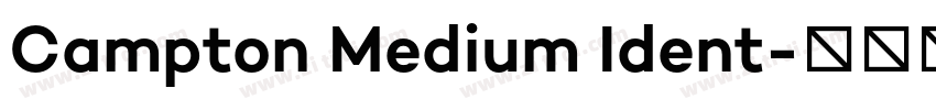 Campton Medium Ident字体转换